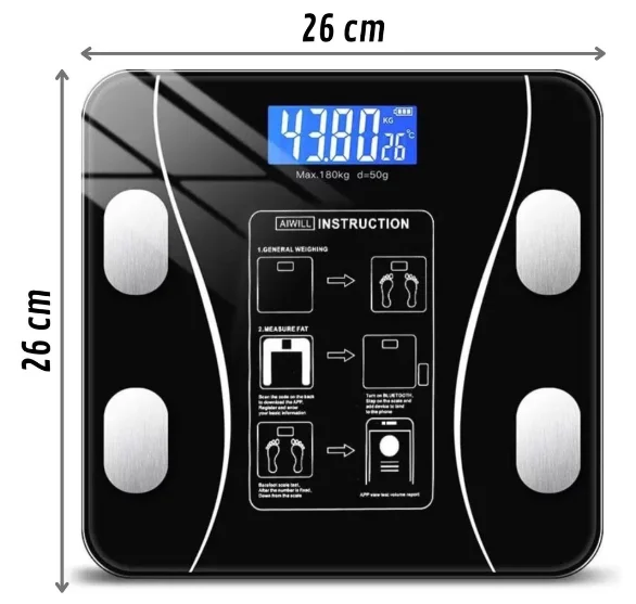 Balança Digital de Bioimpedância Bluetooth até 180 kg - Imagem 4