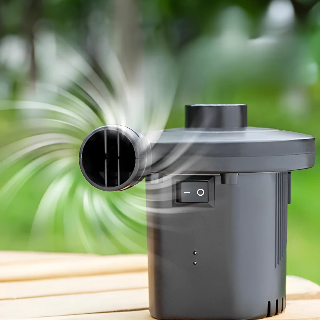 Bomba de Ar Elétrica Bivolt com Função Inflar e Desinflar Preta - Imagem 2