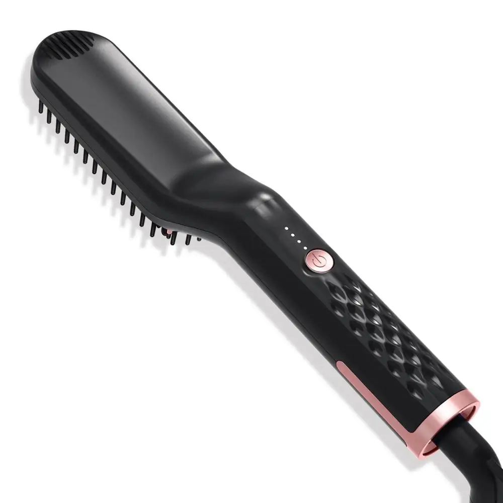 Escova Chapinha Alisadora Elétrica para Barba Cabelo e Bigode - Imagem 5