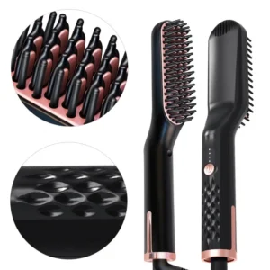 Escova chapinha - Escova Chapinha Alisadora Elétrica para Barba Cabelo e Bigode