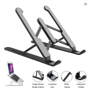 Suporte ergonômico - Suporte para Notebook ou Tablet Dobrável Ajustável Base de Apoio Ergonômico