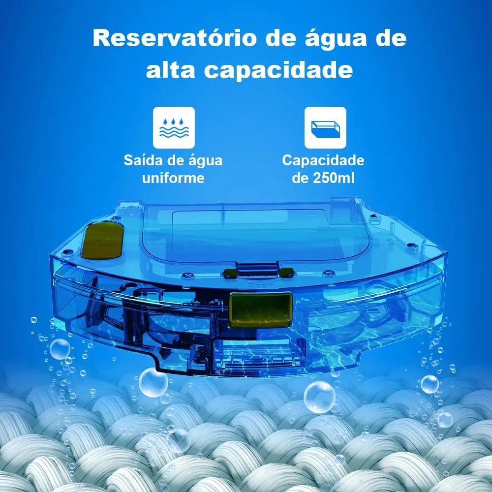 Robô Aspirador 3 em 1 Varre Aspira e Passa Pano Automático