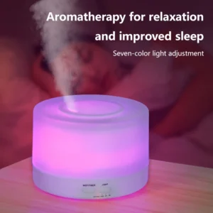 Difusor aromatizador - Difusor Aromatizador Ultrassônico 500ml 7 Cores LED Controle Remoto